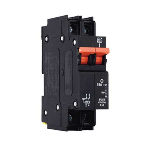 CBi QF-2(13) Dual Mount Circuit Breaker C1 2P 6kA