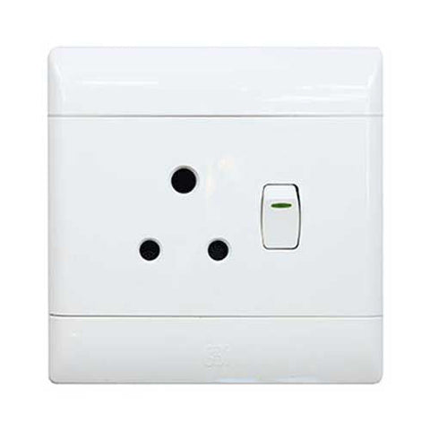 CBi PVC Single Switched Socket 4 x 4